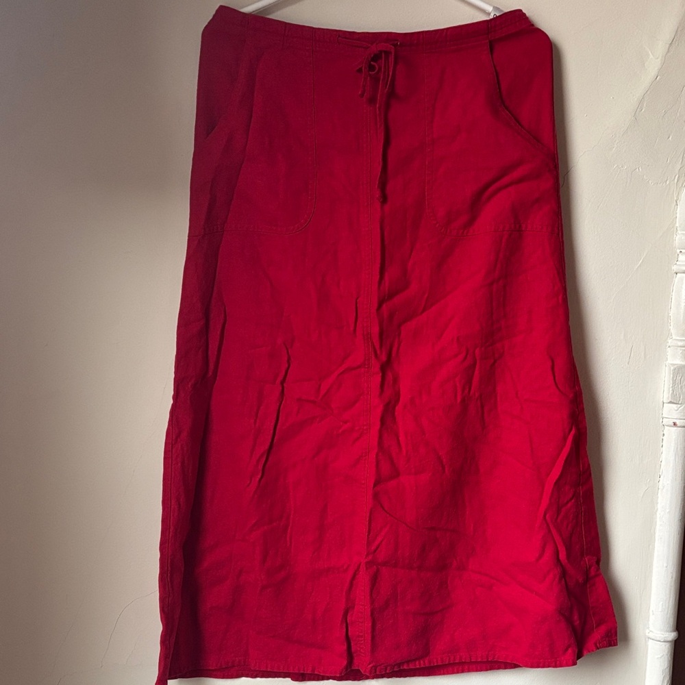 Breezy vintage Red Women's Skirt